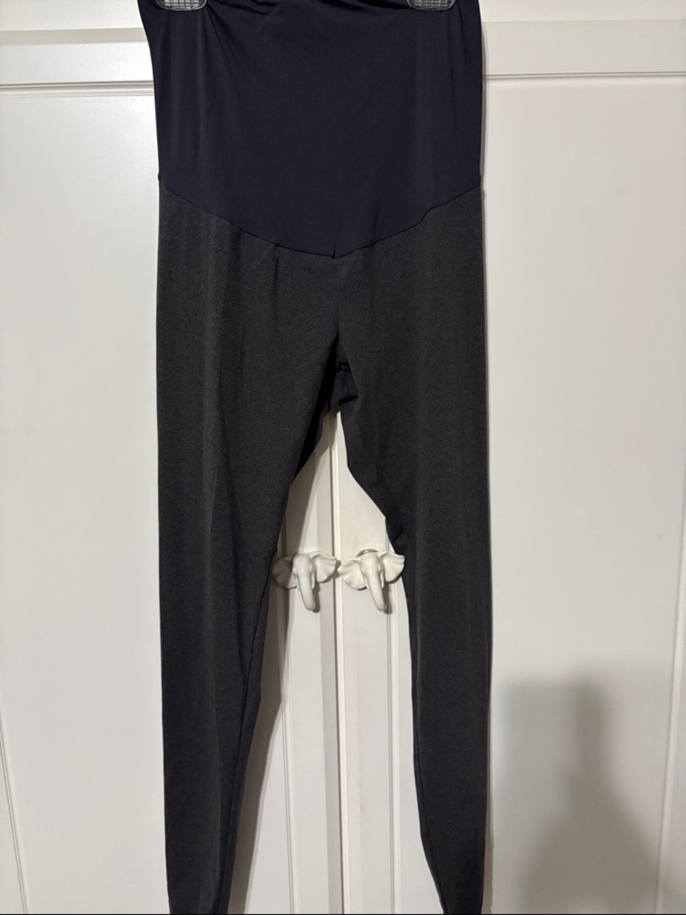 Maternity High-Waist Dark Grey Leggings